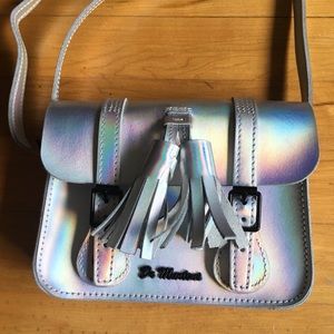 Silver Iridescent Dr. Martens Tassel Satchel